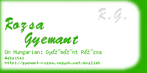 rozsa gyemant business card